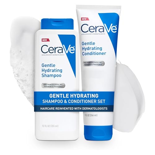 CeraVe Gentle Hydrating Shampoo & Conditioner Set with Hyaluronic Acid
