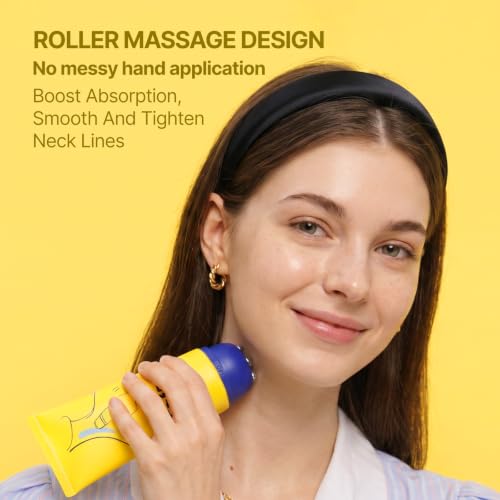 Z:SEA Neck Firming Cream with Roller – Anti-Aging Treatment for Crepey Skin
