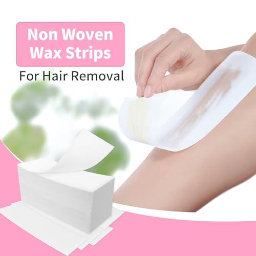 Beauty7 Wax & Sugar Paste Hair Removal Strips - Tear-Resistant 2.7x8 Inches, Suitable for Whole Body