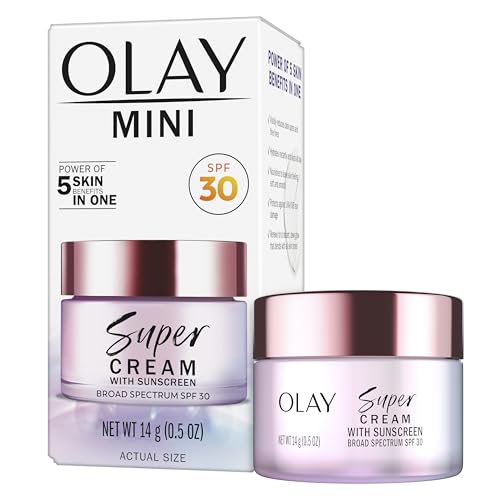 Olay Super Cream SPF 30 Trial Size with Floral & Ginger Scent - 0.5 fl oz Face Moisturizer & Primer
