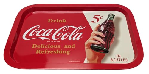 Coca Cola Rectangular Tin Tray by The Tin Box Company - Durable Steel