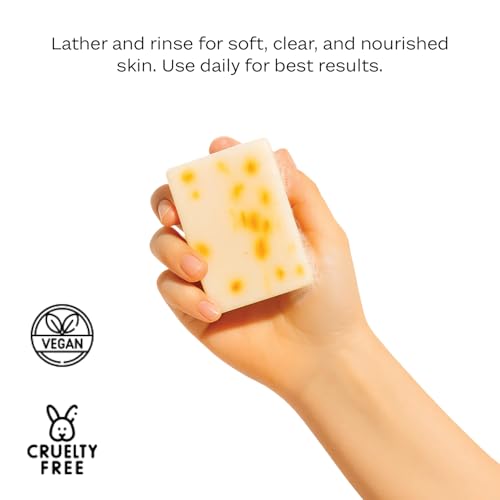 Piya Saffron Nourishing Bar Soap - Hydrating Cleanser (Pack of 2)