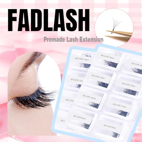 FADLASH 600pcs 5D D Curl Wispy Lash Extensions - Natural Look