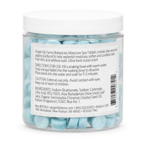 Ginger Lily Farms 250ct Manicure Spa Tablets | Ocean Scent