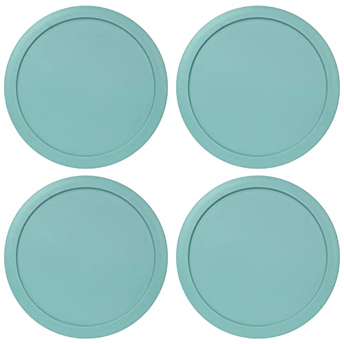 MRX Solutions Replacement Lids for Pyrex 2-Cup Containers - 4-Pack Turquoise