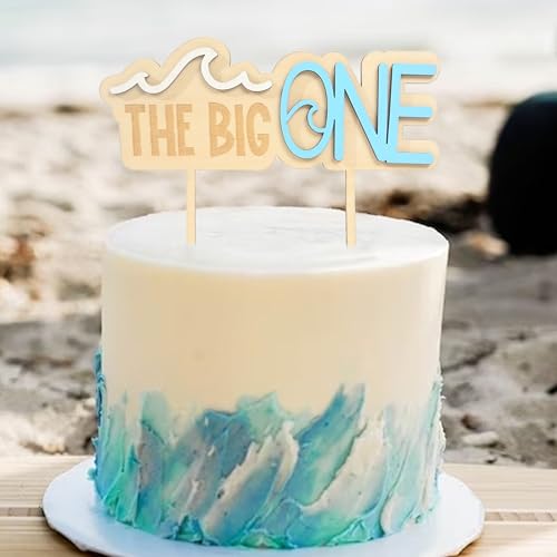 Beach Theme 1st Birthday Cake Topper - Surfer Decoration