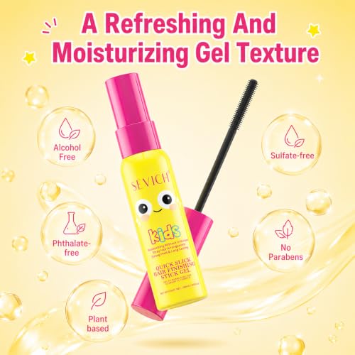SEVICH Kids Hair Finishing Stick - Dinosaur Themed Flyaway Tamer (40ml)