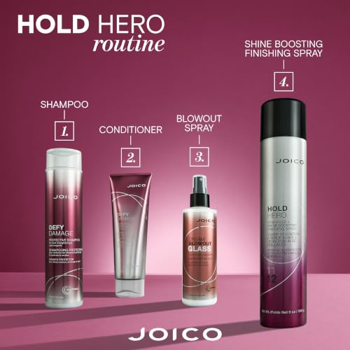 Joico Hold Hero High Hold & Shine Finishing Spray 9 Fl Oz - 7 Day Wind-Resistant Hold