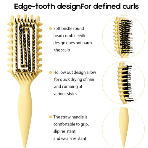 Ergonomic Curl Brush for Thick Hair - Candybrush Curl Definer