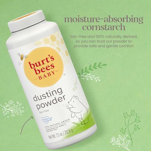 Burt's Bees Baby Dusting Powder 7.5 oz - Natural, Talc-Free, Hypoallergenic