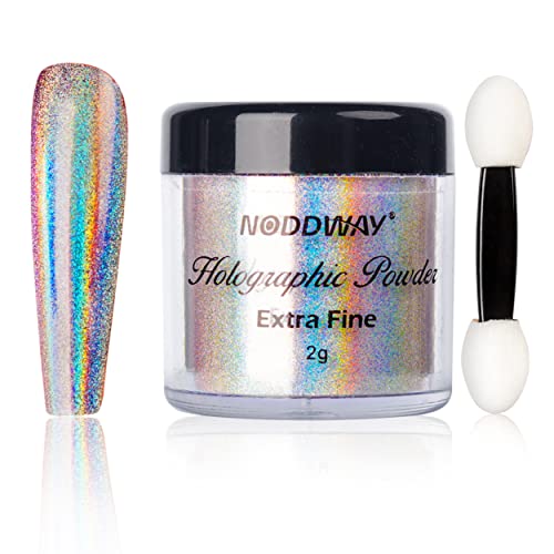 NODDWAY Holographic Chrome Powder for Nails & Resin Crafts 2g
