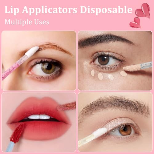 COCIDE Disposable Lip Brushes – 700Pcs Makeup Applicator Wands for Lipstick
