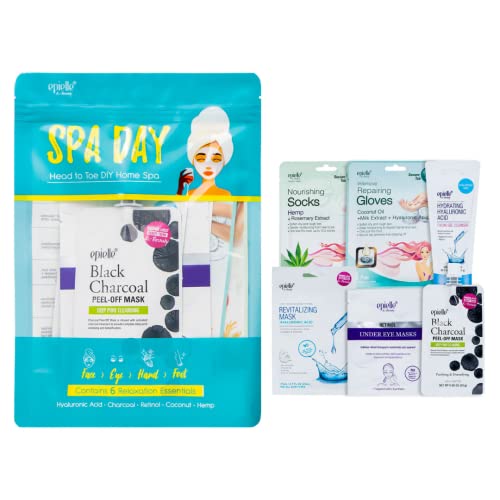 Epielle 6-Piece Spa Day Kit: Hydrating & Detoxifying Korean Skin Care Set