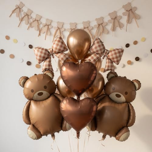 Woodland Bear Party Decorations Set - 8 Piece Birthday Kit