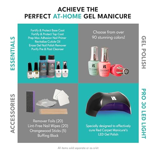 RC Red Carpet Manicure F&P LED Gel Nail Color - Red-Y To Party