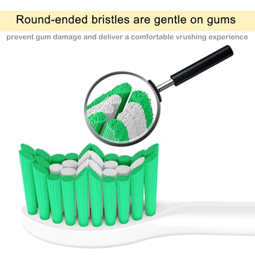 Aoremon Sonicare E-Series Replacement Toothbrush Heads, Green - 6 Pack