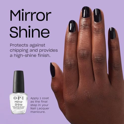 OPI Nail Lacquer Mirror Shine Top Coat – Long-Lasting Glossy Finish