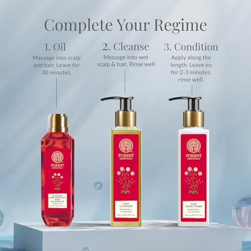 Forest Essentials Bhringraj & Shikakai Hair Conditioner 50ml - Natural Nourishing Hair Care