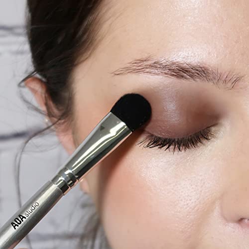 AOA Studio Silver 10-Piece Vegan Makeup Brush Set - Full Face & Eye Tools