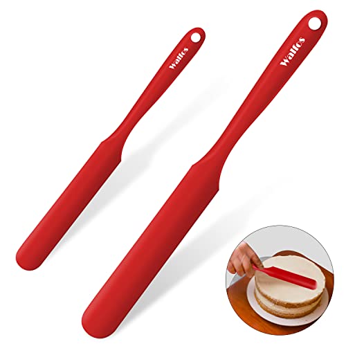 Walfos Silicone Jar Spatula Set - Heat Resistant, BPA Free, 2pcs