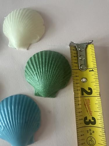 Decorative Seashell Soaps Set - 5 Mini Pastel Shells for Bath