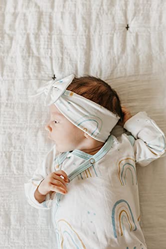 Copper Pearl Skye Baby Bow Headband - Soft & Stretchy Hair Accessory