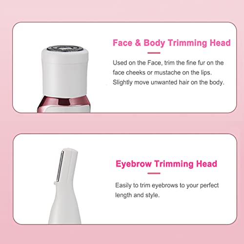 4-in-1 Women’s Electric Razor & Trimmer – Painless Facial & Body Hair Removal