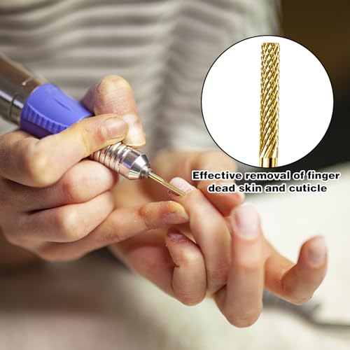 HINGTAI 3-Piece Carbide Cuticle Drill Bits for Electric Nail Files