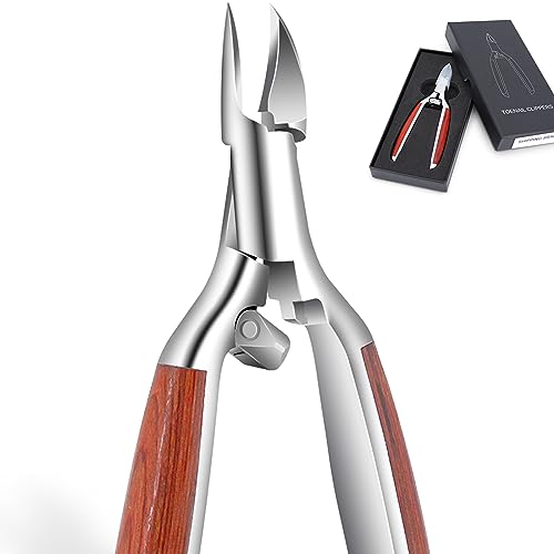Professional Podiatrist Toenail Clippers with Wooden Handle