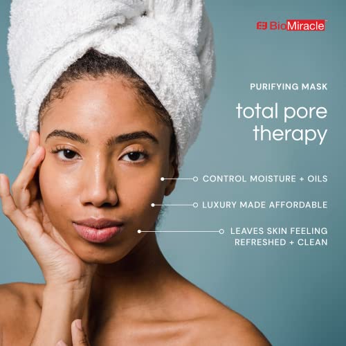 BioMiracle Purifying Pore Mask with Collagen & Vitamin E - 5 Pack, Detox & Oil Control