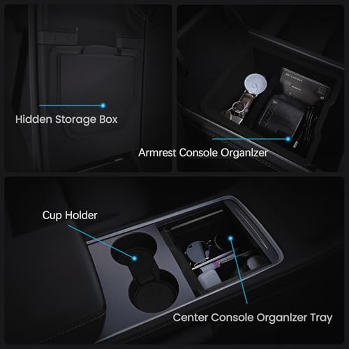 Tesla Model 3 & Model Y Center Console Organizer - Dual-Layer Storage