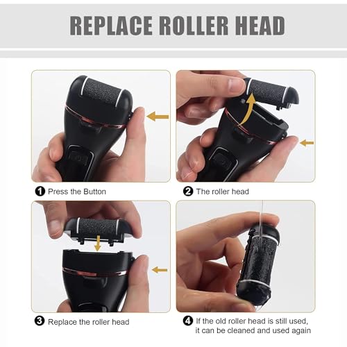 12-Pack Extra Coarse Replacement Rollers for Electric Foot Callus Removers
