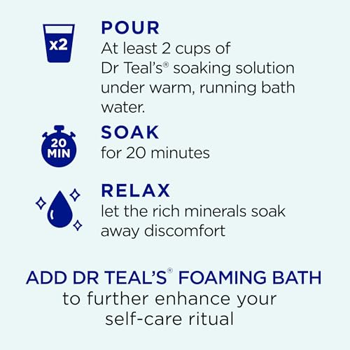 Dr Teal's Epsom Salt Magnesium Soak with Arnica & Menthol - 3 lbs (Pack of 2)
