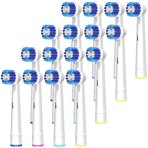 16-Pack Replacement Brush Heads for Oral-B Electric Toothbrushes