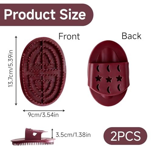Full Body Massage Brush Set for Relaxation & Pain Relief - Non-Slip Grip, 2PCS