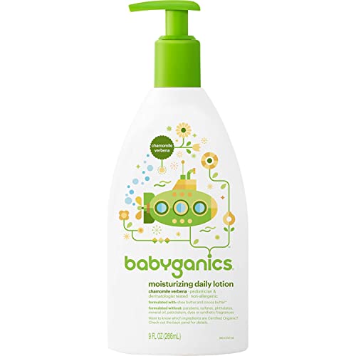 Babyganics Daily Baby Lotion CV - 9 Ounce Moisturizer for Sensitive Skin