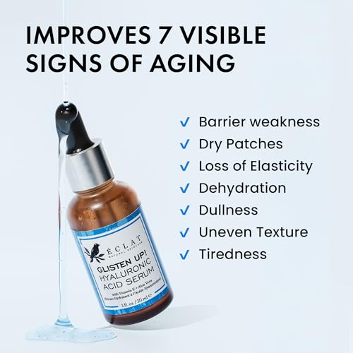 Eclat Skincare Hyaluronic Acid Serum for Face – 2.5% Hydrating B5 Formula