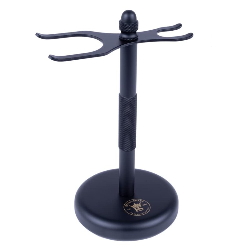 RoyalShave Safety Razor and Brush Stand - Powder Coated Black