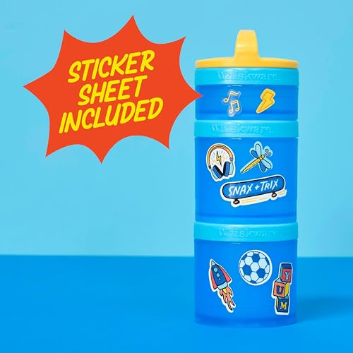 Whiskware Stackable Snack Containers for Kids - 3 Cup Set