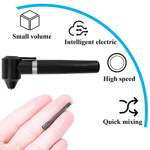 Yugui Tattoo Ink Mixer Machine Kit with 100 Disposable Mixing Sticks – Portable, High-Speed Pigment Stirrer