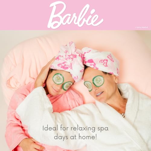 Barbie Microfiber Hair Towel Wraps - 2 Pack, Fast-Drying & Soft