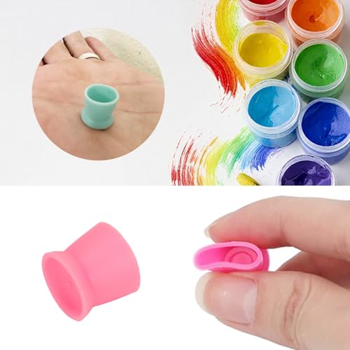 Disposable Silicone Tattoo Ink Cups 300pcs - Safe, Flexible Pigment Caps for Eyebrow, Lip & Eye Tattoos