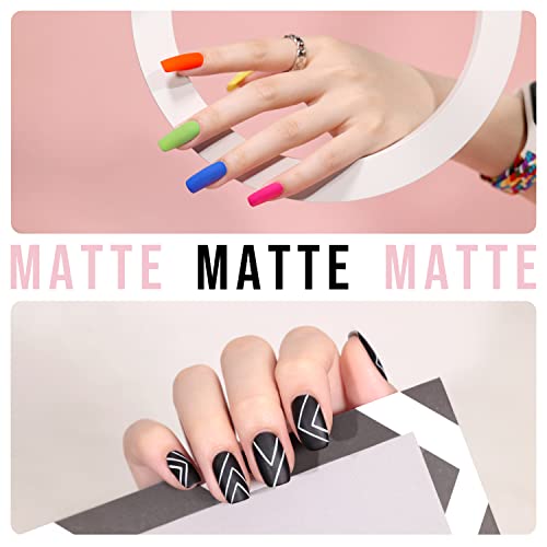 GAOY Matte Gel Top Coat 16ml – No Wipe Velvet Finish for UV Nail Art