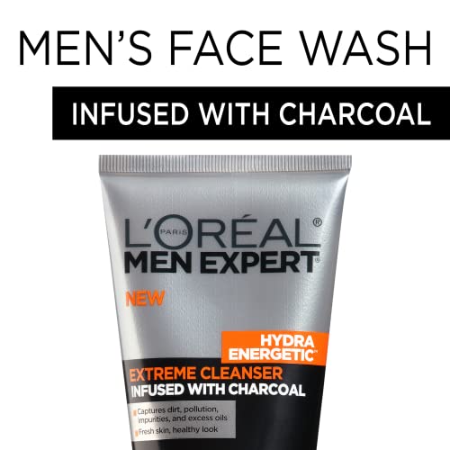 L'Oreal Paris Men Expert Hydra Energetic Charcoal Cleanser - 2 ct