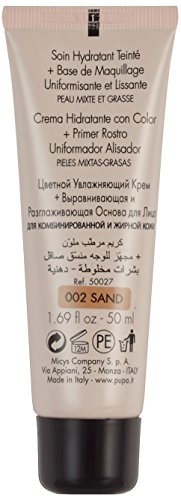 PUPA BB Cream + Primer for Oily Skin - SPF 20, 002 Sand