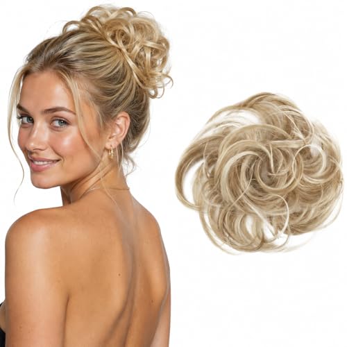 CAISHA Blonde Mix Synthetic Hair Bun Chignon G30B - Heat-Resistant & Washable