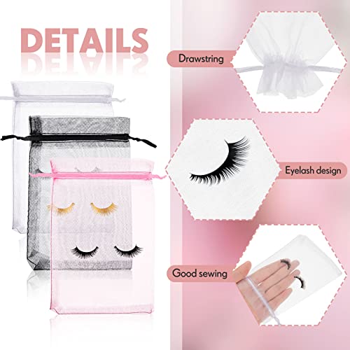 Reginary Multicolored Eyelash Aftercare Bags 4x6 Inch - Pack of 100