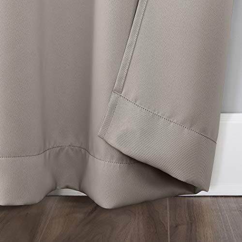 Sun Zero Easton Energy Saving Blackout Curtain Panel - 40" x 84" - Stone