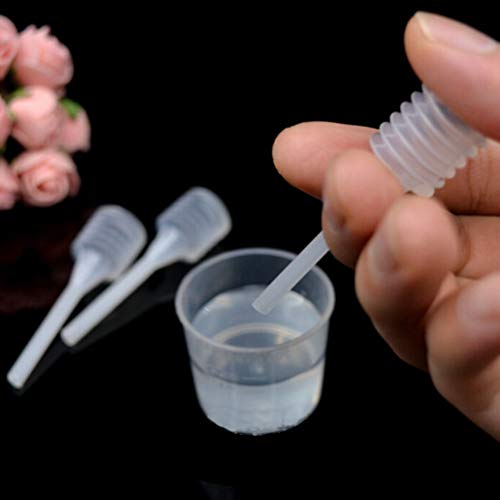 SKYPRO 25 Pack Clear Refillable Lip Gloss Containers with Pipettes & Rubber Inserts