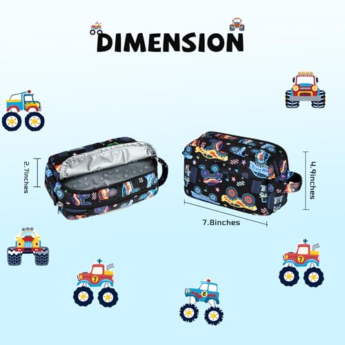 Kids Travel Toiletry Bag - Cute Waterproof Organizer for Boys & Girls